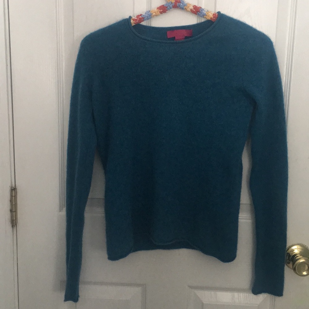 Blue cashmere sweater